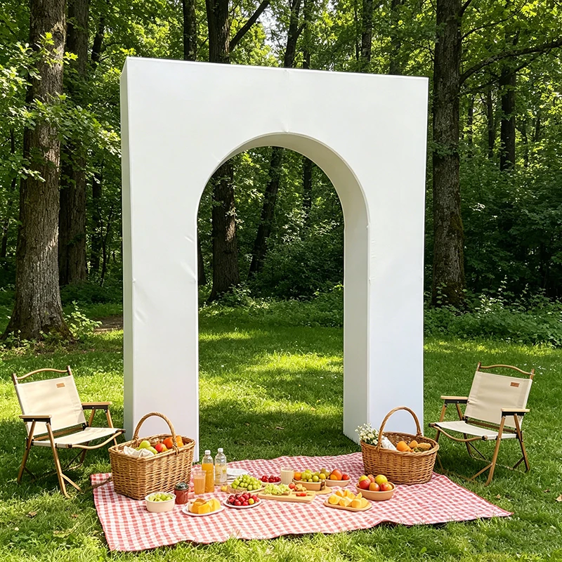 2x2.5M 3D Balloon Arch Stand for Wedding Birthday Baby Shower Party Decorations Open Door Backdrop Stand with Covers - view 5