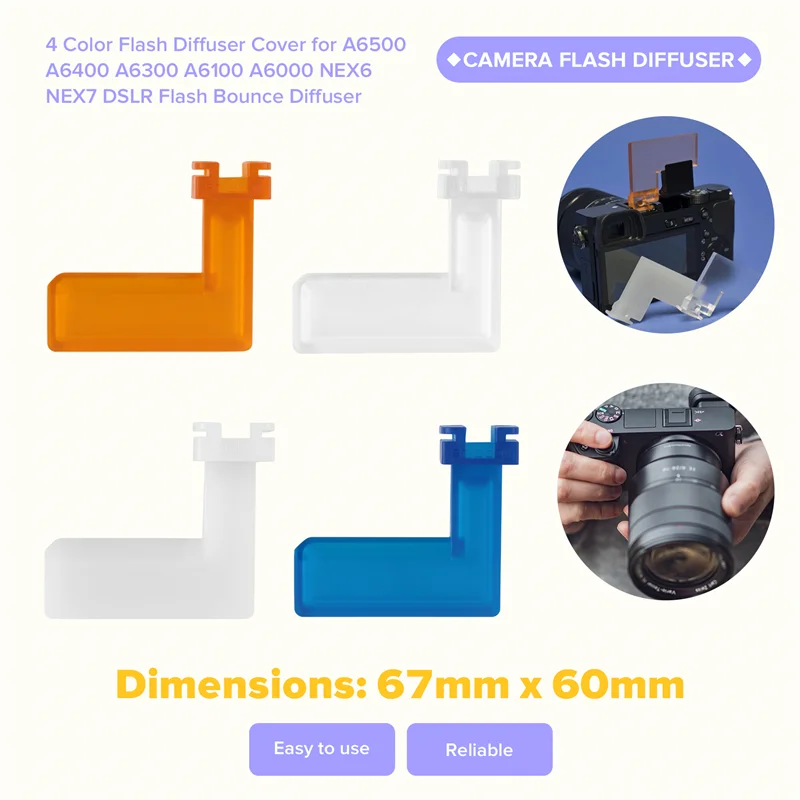 Picture 4: LXYB18B 4 In 1 Camera Flash Diffuser For SONY Camera Light Barrier 4 In 1 Camera Light Barrier 4 Color Camera Light Barrier