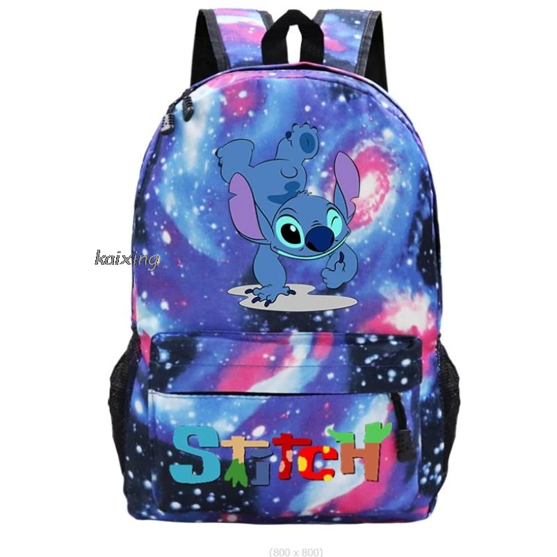 Lilo And Stitch zaino adolescenti zaini donna uomo Laptop zaino da viaggio ragazza ragazzi bambini scuola libro borsa regalo di compleanno