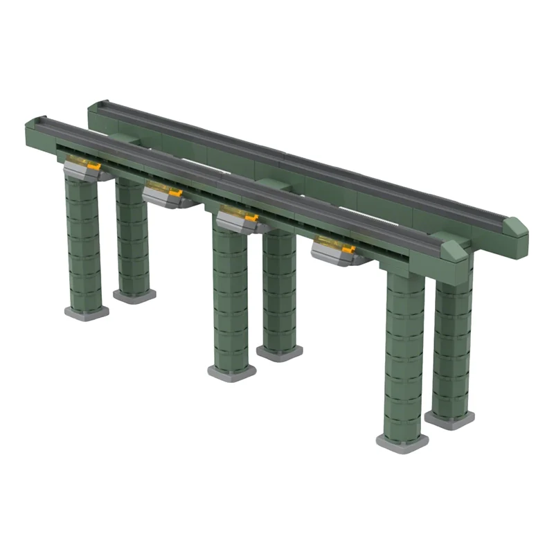 124 pièces MOC Train Museum Stand Model Building Blocks Assemble DIY Christmas Gift Construction Toys Education Brick Creative Idea