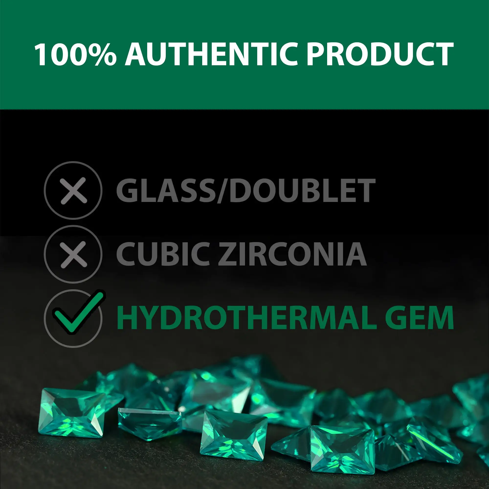 Lab-Created Hydrothermal Emerald Synthetic Zambia Color Loose Gemstones Heart Shaped Faceted With Inclusions & Abrasions Natural