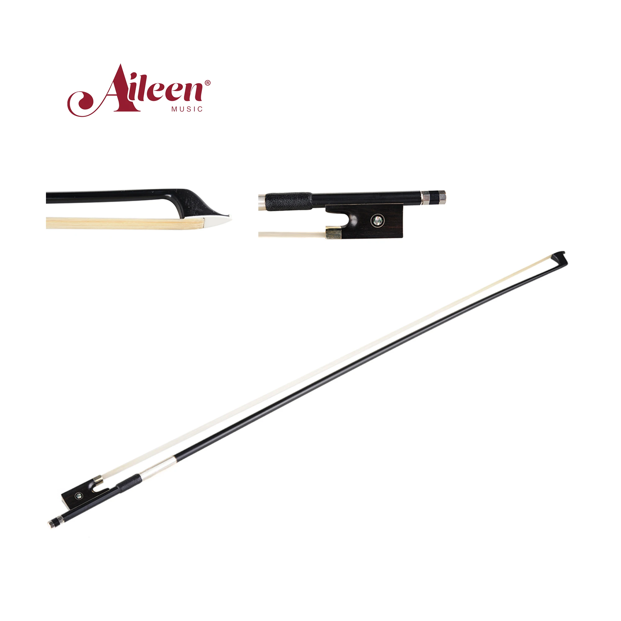 student model violin bow Carbon fibre material with a Parisian eye(WV880C)