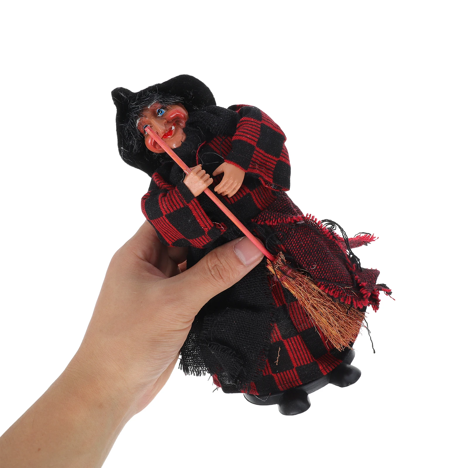 

1 Set Halloween Witch Broomstick Decoration Spooky Flying Ornament Haunted House Party Prop Indoor Home Shop Display Lightweight