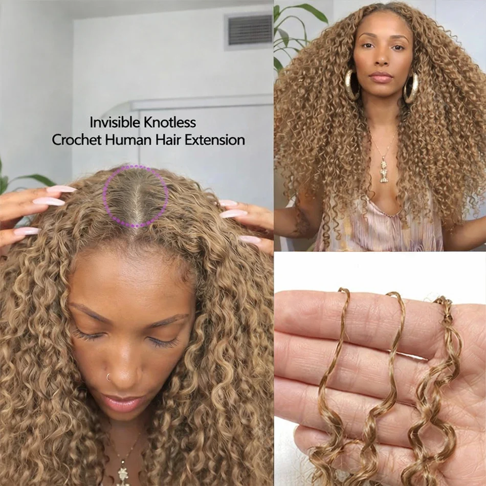 extensions-de-cheveux-humains-au-crochet-couleur-blond-miel-27-bouclees-crepues-sans-nœuds-pre-separees-petites-spirales-effet-plume