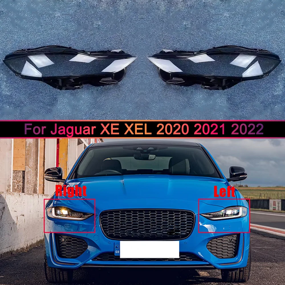 

Headlight Cover Transparent Mask Headlamp Lamp Shell Lens Replace Original Lampshade Plexiglass 2020-2022 For Jaguar XE XEL