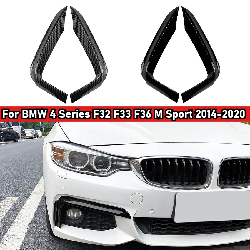 

Car Front Foglight Wind Knife For BMW 4 Series F32 F33 F36 M Sport 2014-2020 Diffuser Splitter Spoiler Exterior Car Accessories