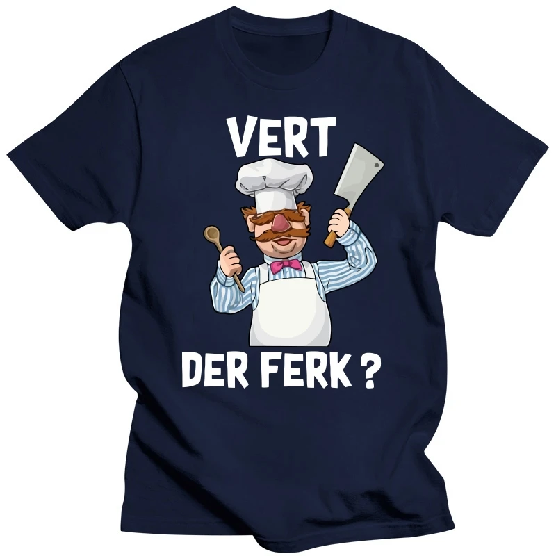 Vert Der Ferk Swedish Chef The Muppet Show T Shirt Black Cotton Men S 4Xl