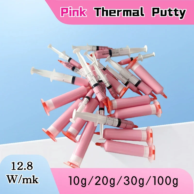 YK 12.8 واط/mk الوردي الحراري المعجون هلام ل VGA GPU IC معالج الوسادة الحرارة حجب المعالج التبريد بالوعة الحرارة مجمع