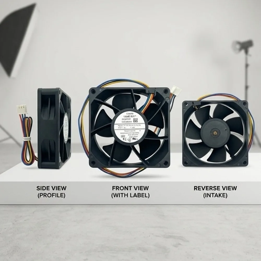 For NMB 3110FB-04W-B76 8025 DC12V 1.40A 4-Pin PWM Dual Ball Cooling Fan view 3