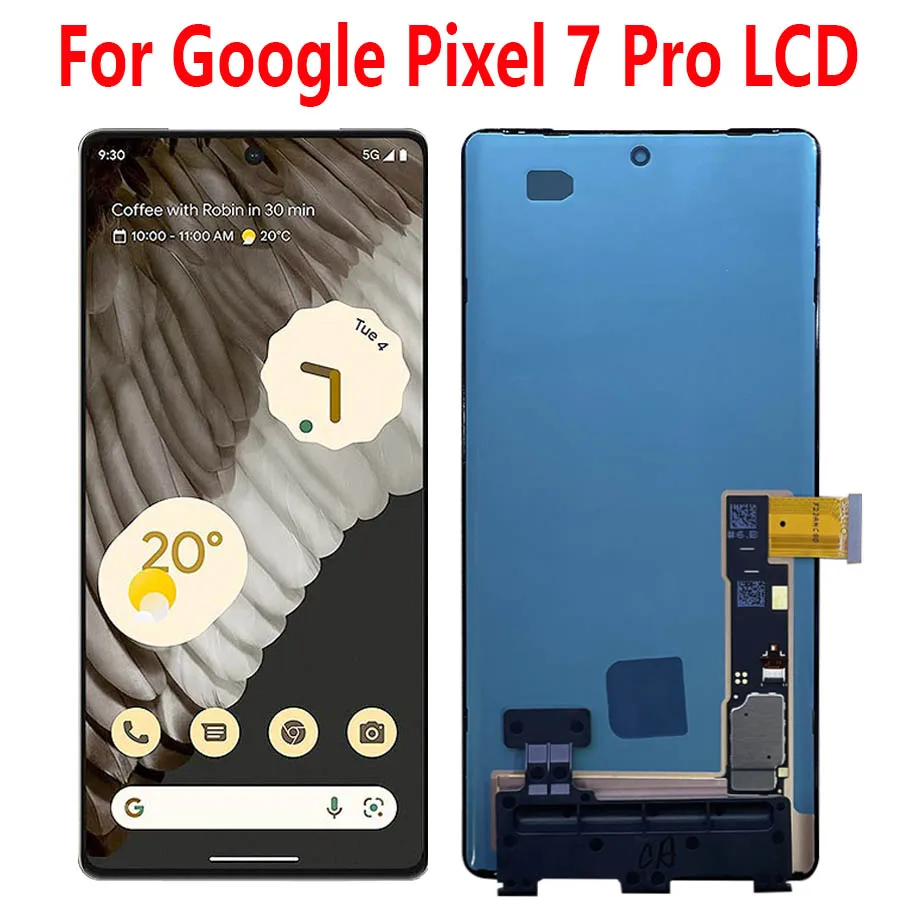 

6,7 100% новый оригинальный ЖК-дисплей для Google Pixel 7 Pro, сменный преобразователь сенсорного экрана в сборе 6,3 для Google Pixel 7, ЖК-дисплей