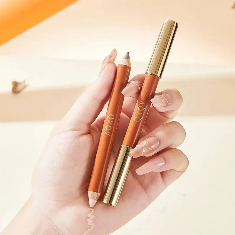 

Three dimensional Fine Double Head Contour Pen to Lighten Tear Hole Natural Touch Nose Shadow Contour Holding Highlighter