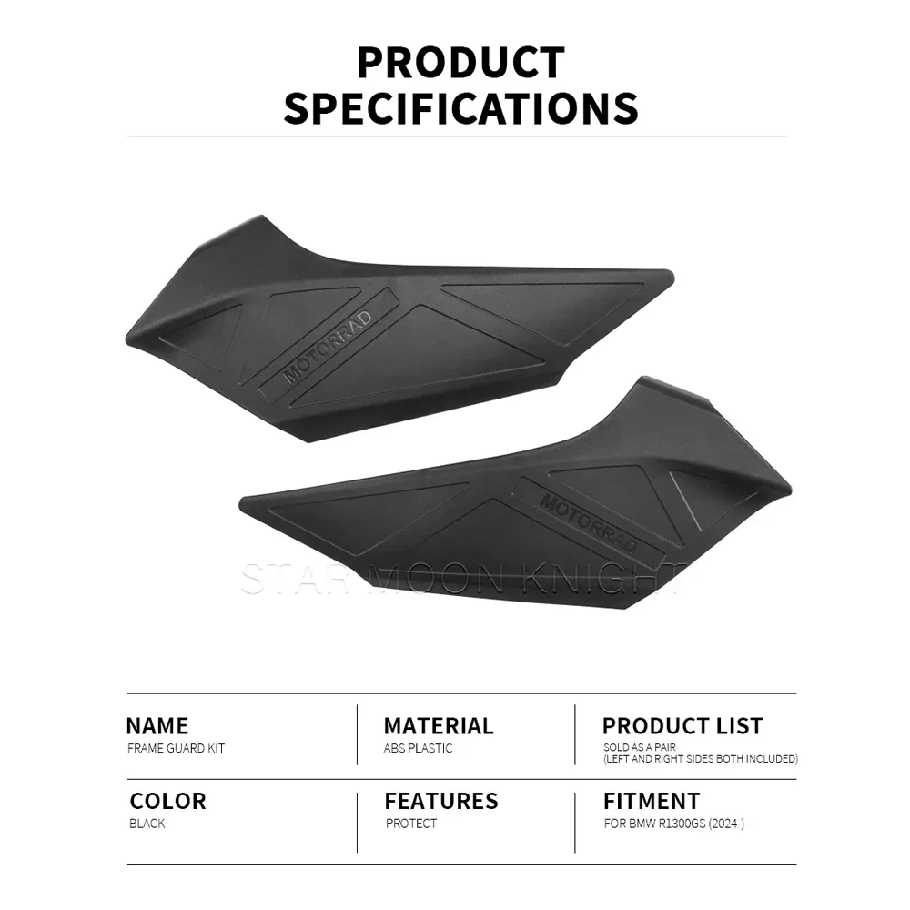 

Motorcycle Accessories Frame Protectors Guards For BMW R1300GS R 1300 GS Trophy Triple Black Option 719 Tramuntana