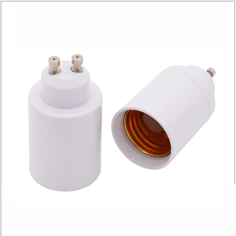 1pcs GU10 to E27 Converter LED Light Base Lamp Bulb Adapter Screw Socket E27 to GU10 Lamp Holder White