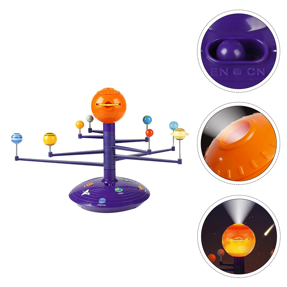 

Plastic Child Solar System Projector Voice Function Kids Toy Material Space Cognition rery Design Educational Toy