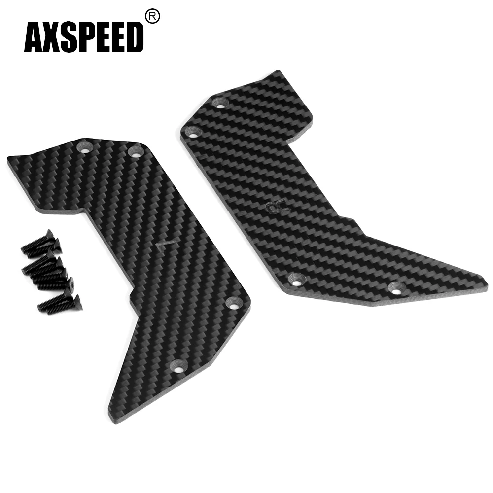 AXSPEED Carbon Fiber Car Air Dam Diffuser Wheel Cover for INFRACTION 6S BLX V2 All-road 1/7 RC Car Truck Upgrade Parts