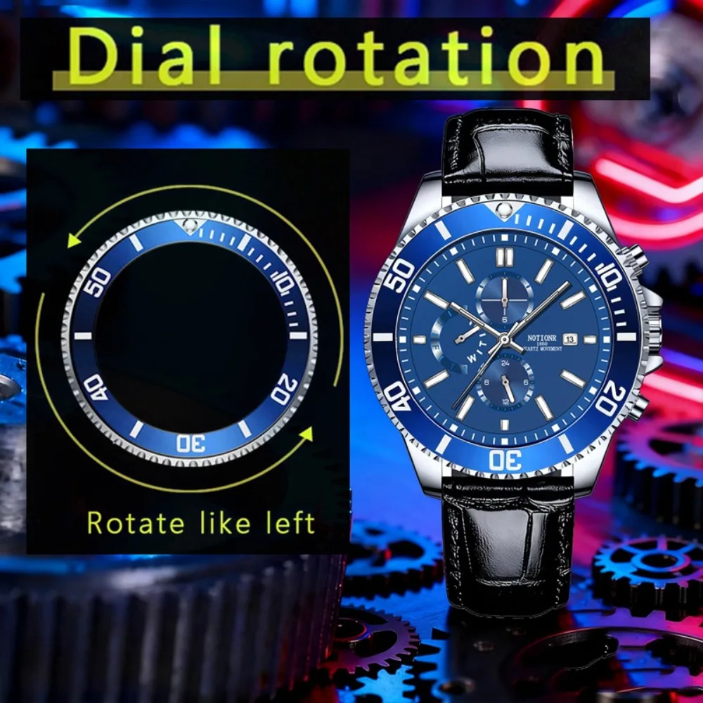 Men's Stylish Quartz Watch, Casual & Date Function