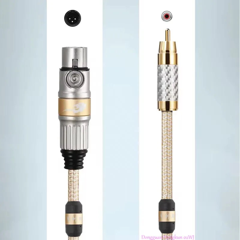 Hi-Fi RCA to XLR 3 Pin Audio Cable for Amplifier Mixing Console Regular XLR Female to RCA Male Cable Gold-plated 0.75-30m