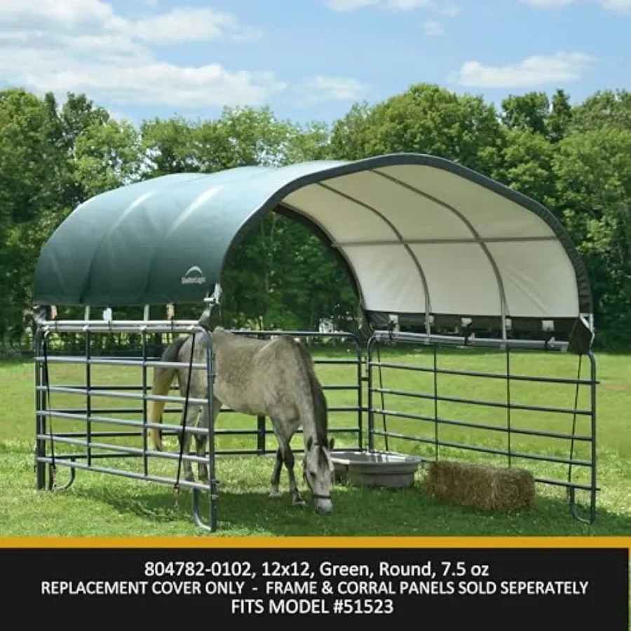 Replacement Cover 804782-0102, 7.5oz, for 51523 12x12 ft. Corral Shelter Cover only Does not Include Frame or Corral Panels