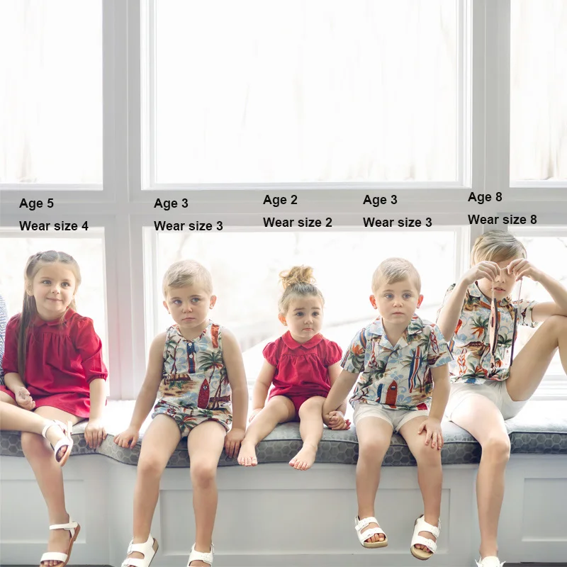 Ali Plus New SS25 Girls red denim dress toddler set and girls romper Boys designed boats shirt boys toddler set and romper