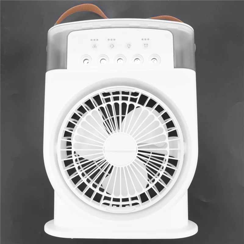 AF93-Air Conditioner Fan USB Personal Air Cooler Mini Humidifier Misting Fan With 7 Colors LED Lights Portable Fan