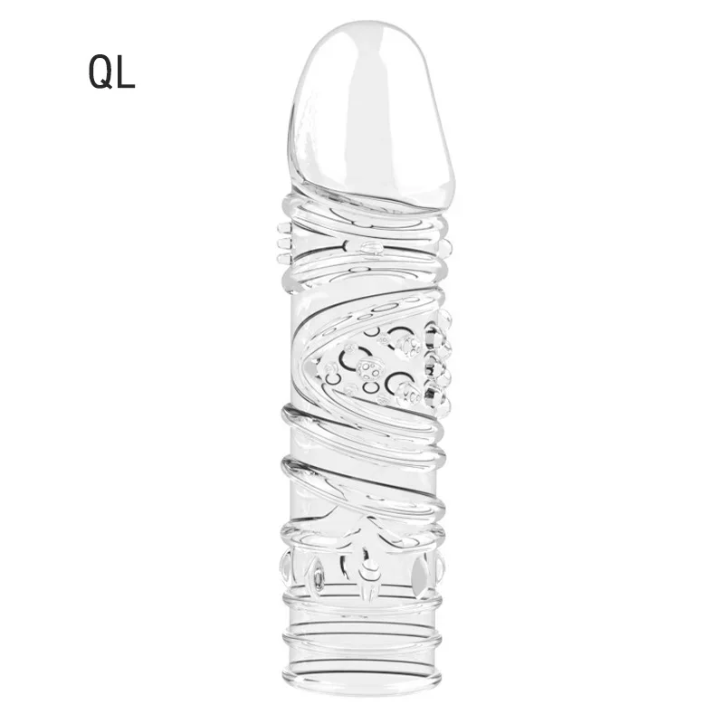 4 Types Penis Sleeve 15cm Penis Enlargement Extender Reusable Condoms Delay Ejaculation Sex Toy for Men Adult Sex Products