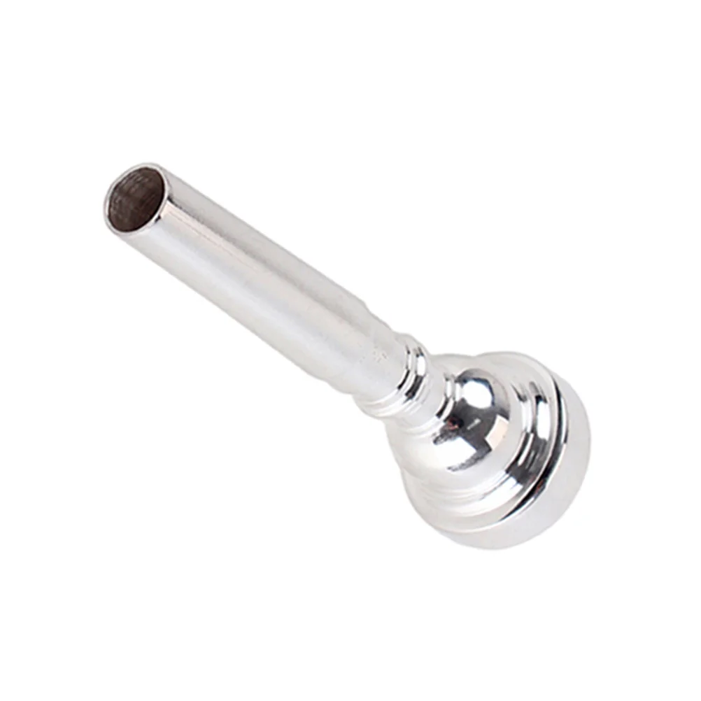

Professional 5c Trumpet Mouthpiece Silver Plated Metal Easy Blow Clear Smooth Tone Unique Shape Craft Suitable for Beginners