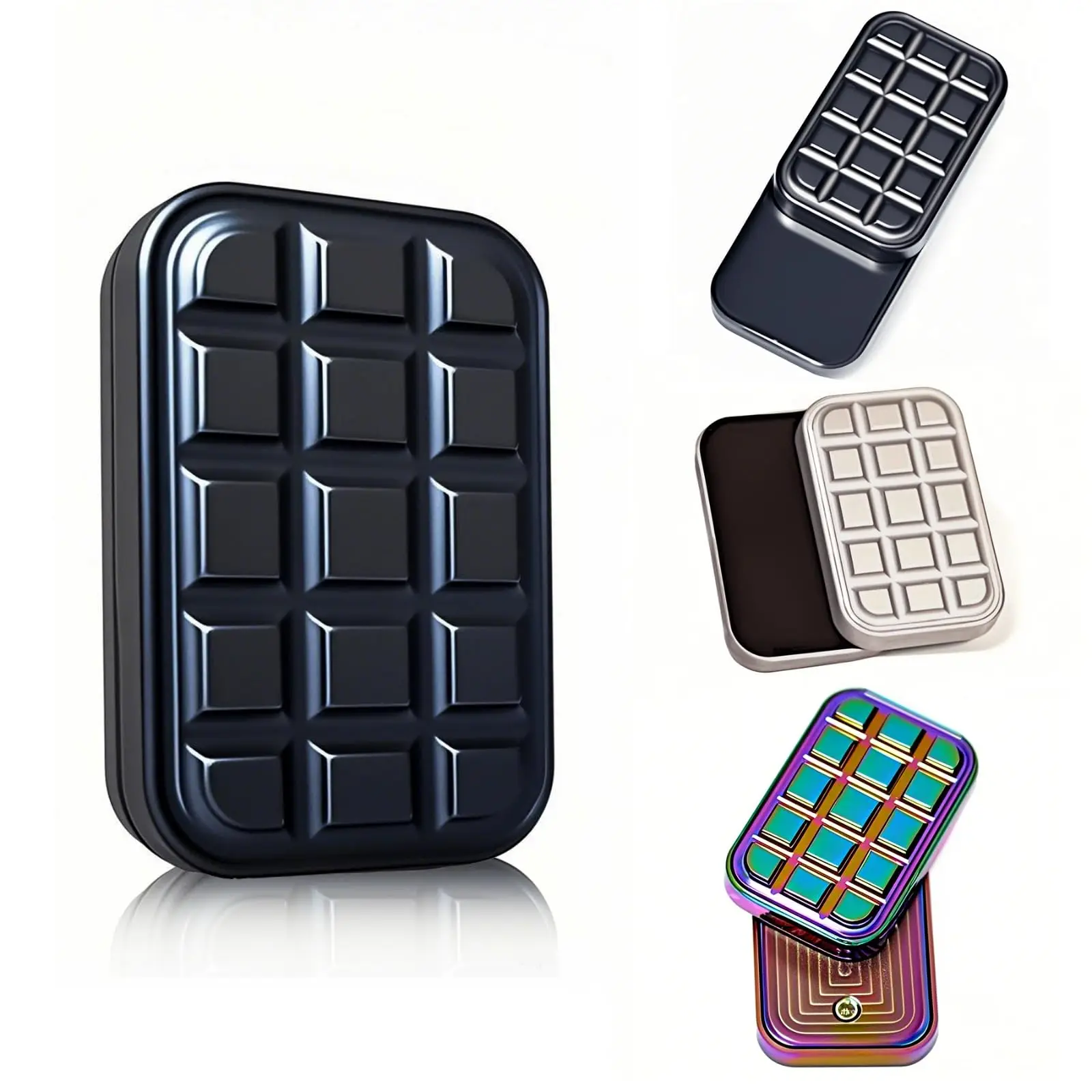 

Fidget Slider Chocolate Shaped Magnetic Metal Fidget Toys EDC Adult Fidget Toys ADHD Anxiety Relief Toy Restless Toys