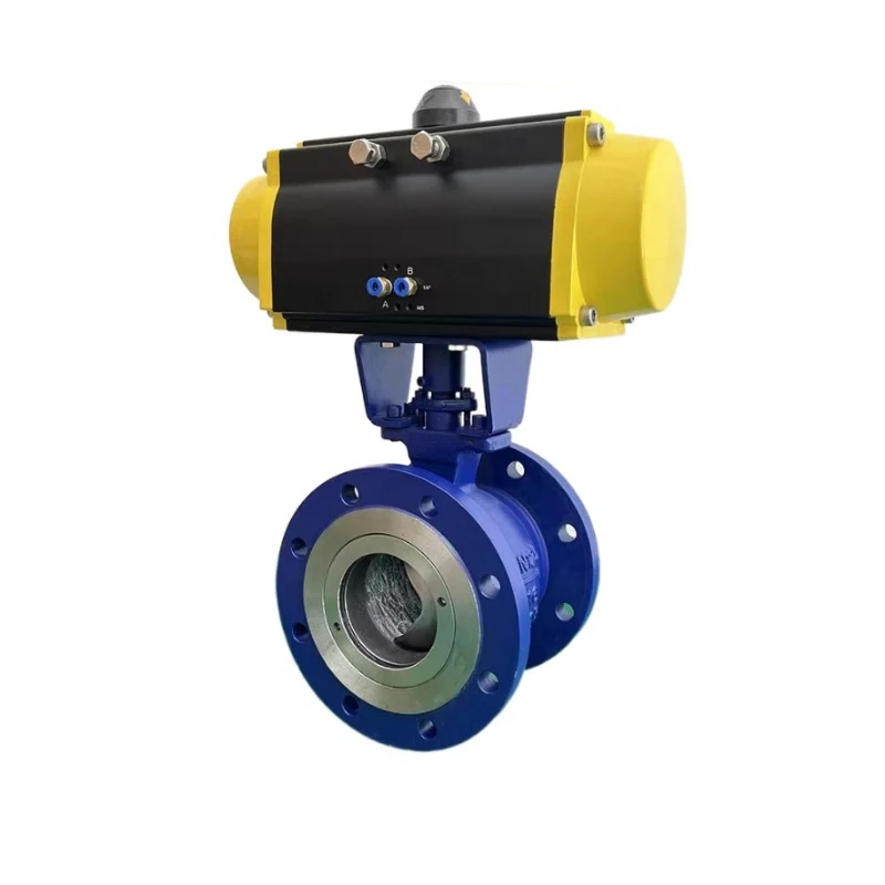 

OEM Pneumatic Actuated Ball Valve Carbon Steel Cast Steel Flange Connection