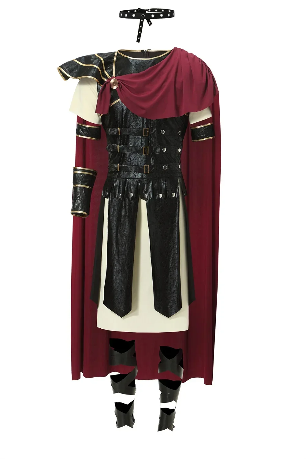 Disfraz de guerrero de Caballero Real romano Medieval para hombres, traje de Cosplay de Halloween para adultos, traje de soldado gladiador europeo