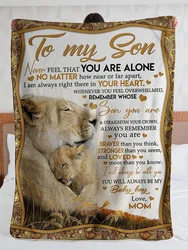 Read the full title Personalized To My Son I'll Always Be With You Love From Mom Blankets| Gifts For Son|Christmas Gifts