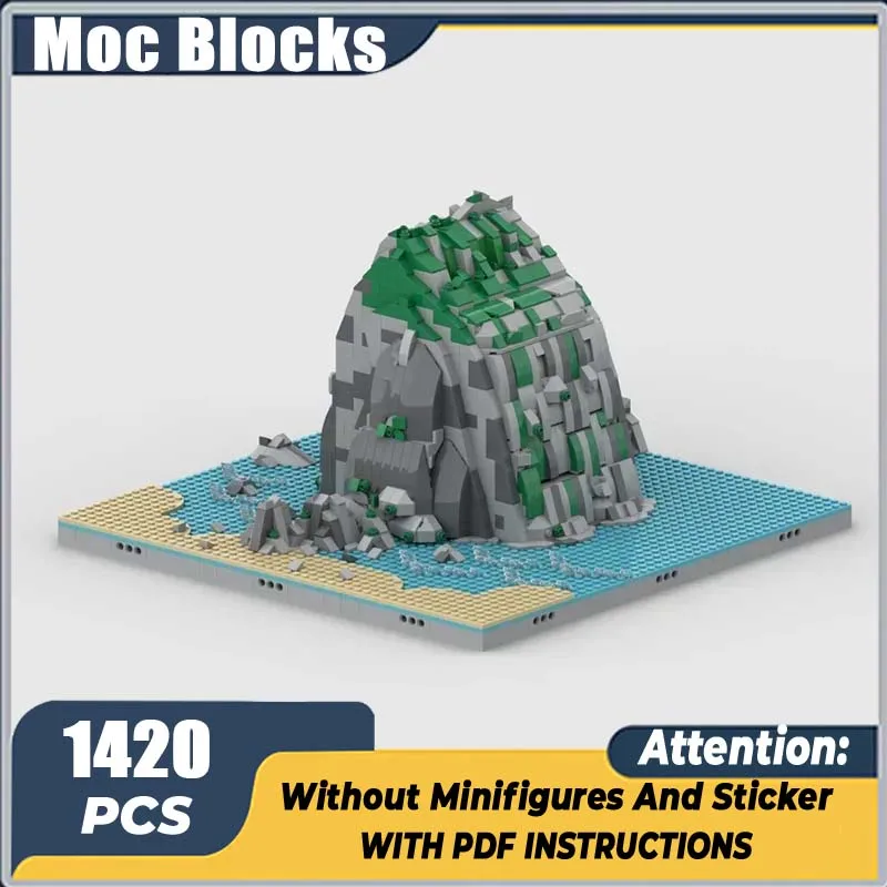

Островный регион Moc, строительные блоки, стог сена, рок-кирпичи, сделай сам, конструкция, песок, дюн, сборка, игрушка, праздничные подарки на день рождения