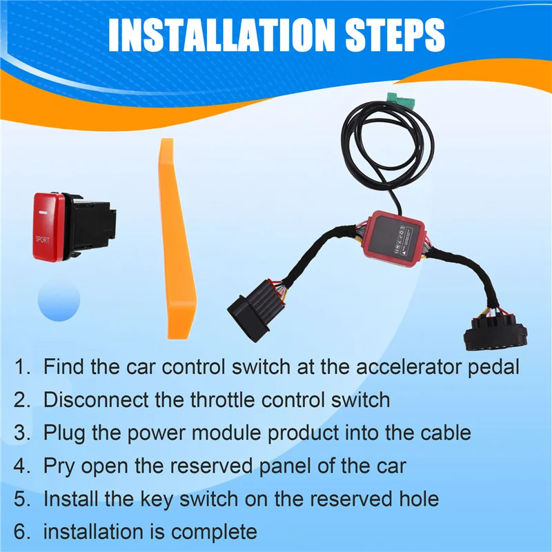 

For Toyota FJ Cruiser Power Module External ECU Unlock Sports Mode Throttle Power Modified Throttle Controller Switch