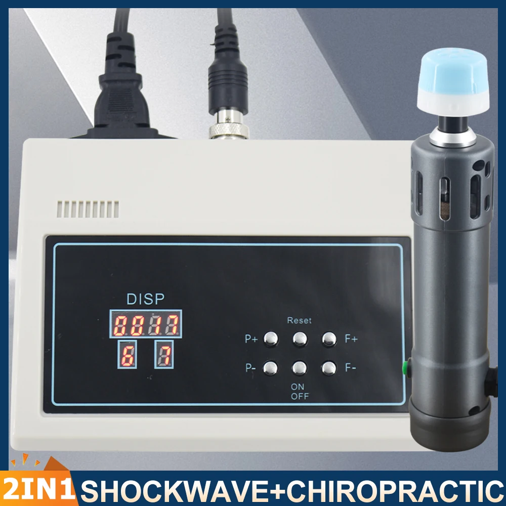 2 IN 1 Shockwave Therapy Machine For Erectile Dysfunction ED Treatment Pain Relief 2023 New Shock Wave Chiropractic Massage Tool