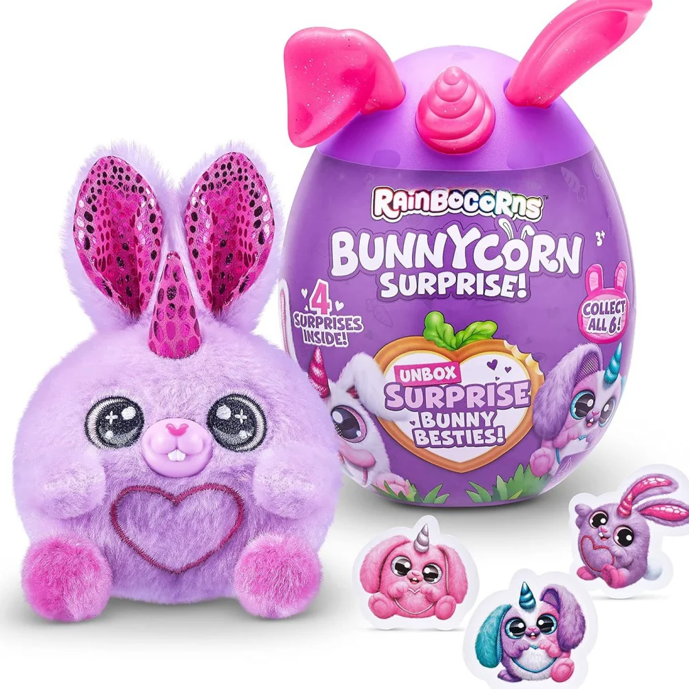 Disney Rainbocorns Bunnycorn Surprise Rabbit Family 4 Surprises Inside Egg Box Dolls Stitch Anime Girls Halloween Christmas Gift