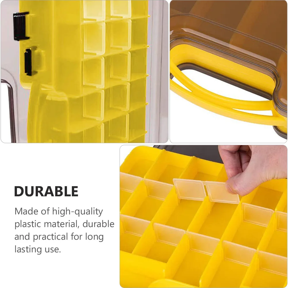 

Fishing Gear Organizer Box High-Quality Plastic Portable Tackle Storage Case Lures Hooks Compartments Fishing Box