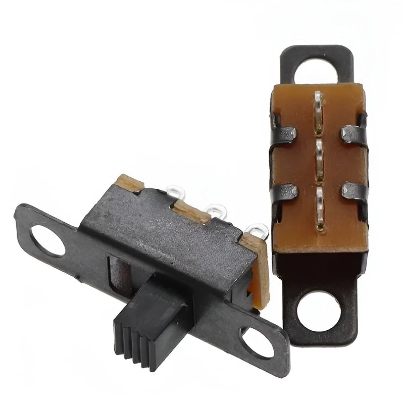 50 Stück Schiebeschalter Ss12F15G3-G7 (1P2T) 2. Gang 3Pin vertikaler kleiner Mini-Kippschalter Schwarz ohne festes Ohr 19,6 * 5,8 * 5H – Detail 4