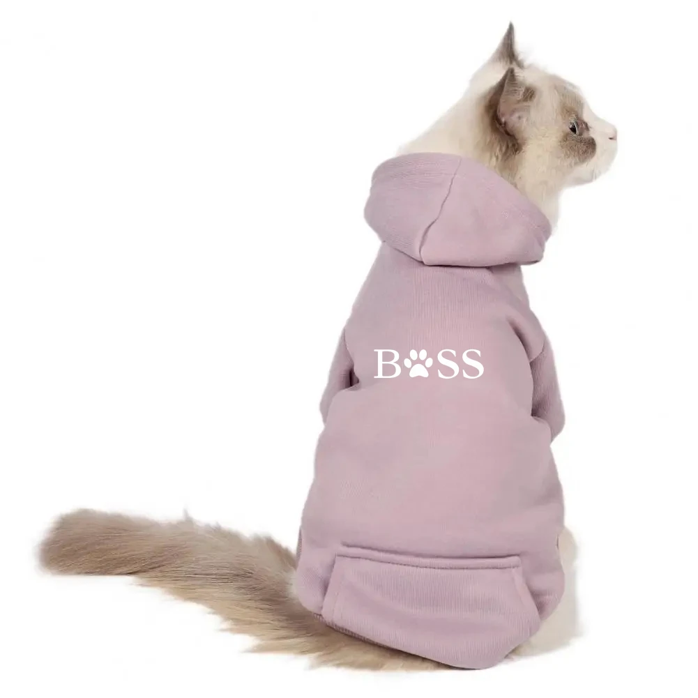 Fashion cat cool clothes autumn winter kitty bss printed hoodies accesorios kitten clothes jumper designer