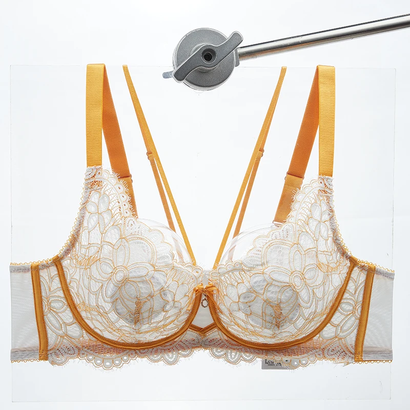 

Сексуальный бюстгальтер для женщин, тонкий бюстгальтер большого размера, бюстгальтер пуш-ап, топ без подкладки, кружевной бюстгальтер с мягким стальным кольцом, нижнее белье FW6061