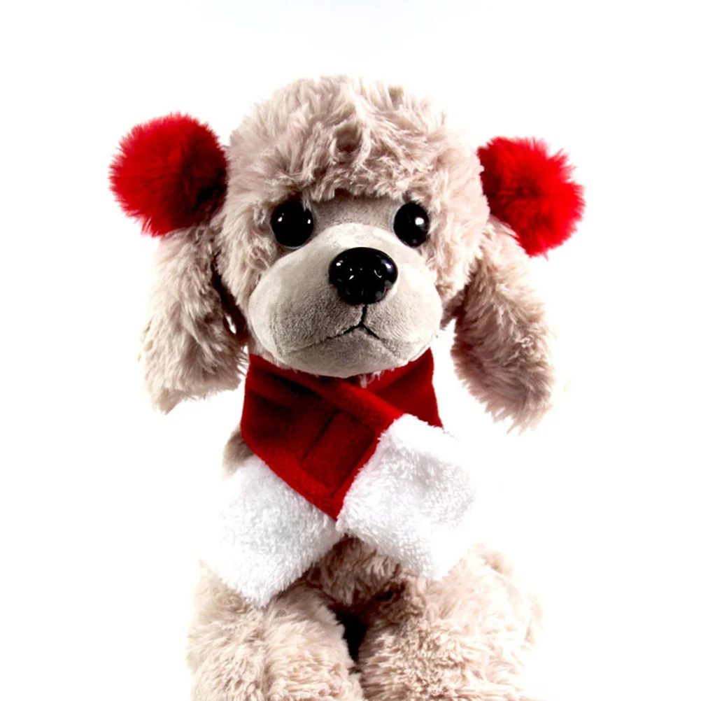 

2Pcs Christmas Pet Clothes Cape Hat Scarf Red Comfortable Dog Christmas Costume Party Outfit Puppy Size M Pet Holiday
