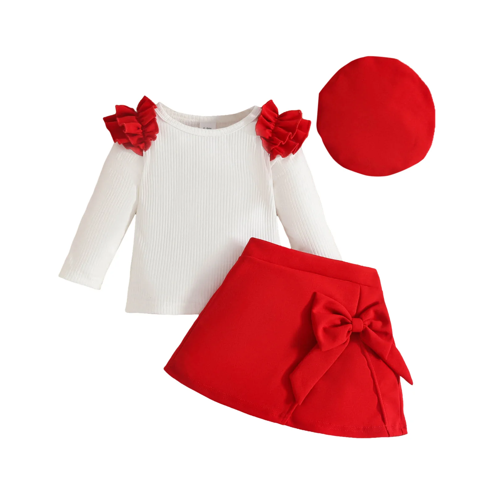 

Elephant Clothes for Baby Girl 2 Piece Baby Girl Clothes Valentines Day Romper Dress Heart Print Skirt Pants 6 Month Girl Romper