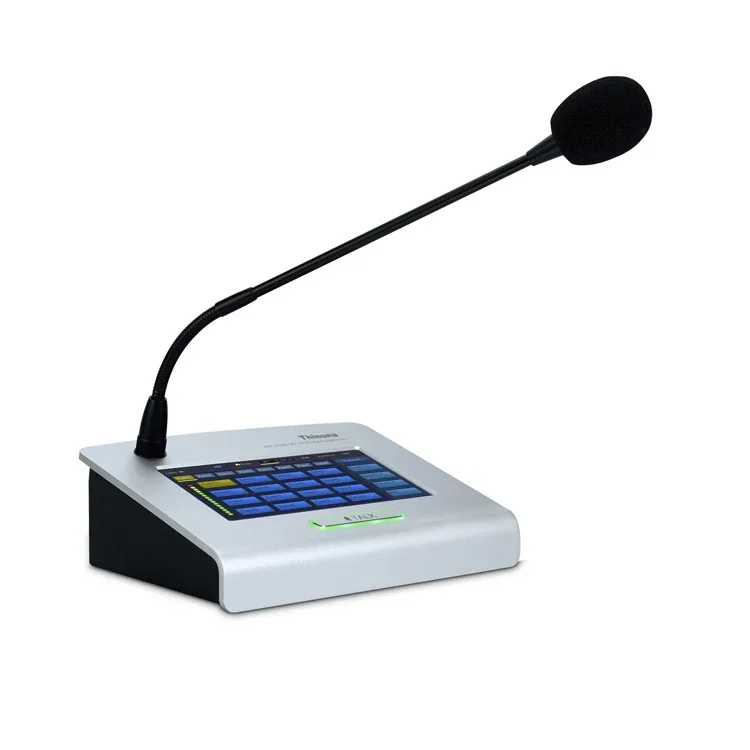 

2025 Thinuna RM-3088 Multi Zone Emergency Broadcasting Business Paging Call Remote Microphone Station for PX-3000 Audio Matrix S
