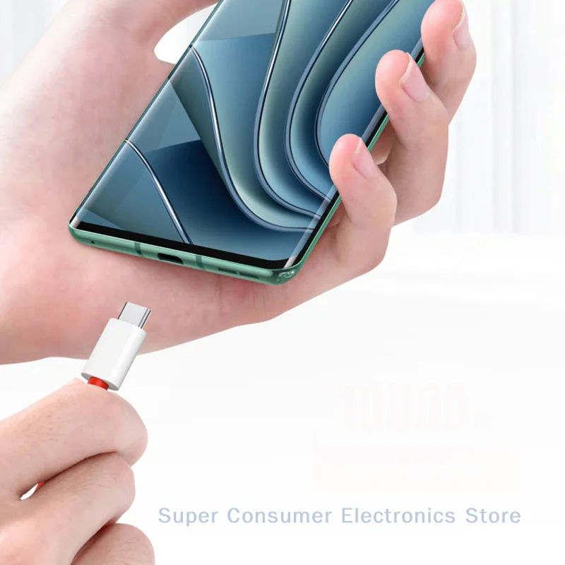 كابل شحن سريع من النوع C USB SUPERVOOC 2.0 لكابل OnePlus 9R 10 Pro 10R 11 11R 12 13 Nord 2T 3 CE USB C
