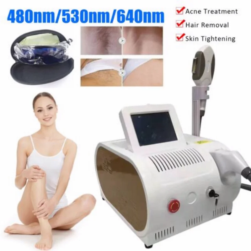 3500 واط 808 مرة المحمولة IPL/OPT/Elight إزالة الشعر وتبييض البشرة آلة إزالة الشعر بالليزر آلة الصالون المهنية