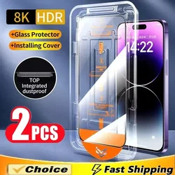 Oleophobic Coating Dust Free Easy Installation Screen Protector for IPhone 14 11 13 12 15 16 Pro Max Mini XS XR 15 16 Plus Glass