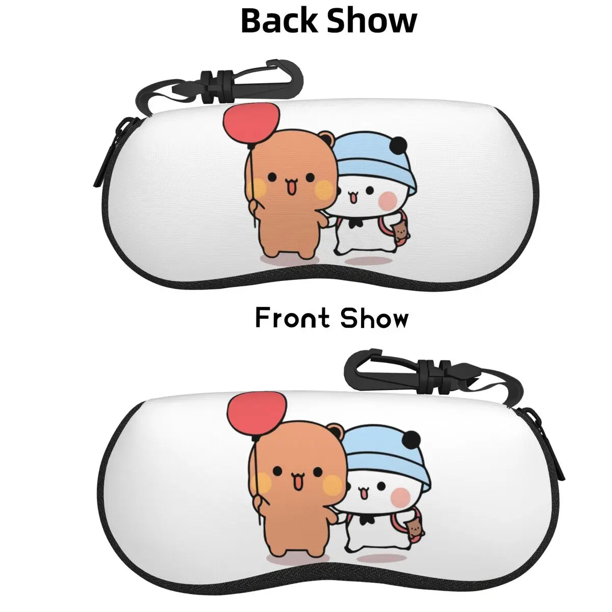 

Bear And Panda Bubu Dudu Balloon Shell Glasses Case Portable Sunglasses Box Women Men Soft Eyeglasses Bag Pouch