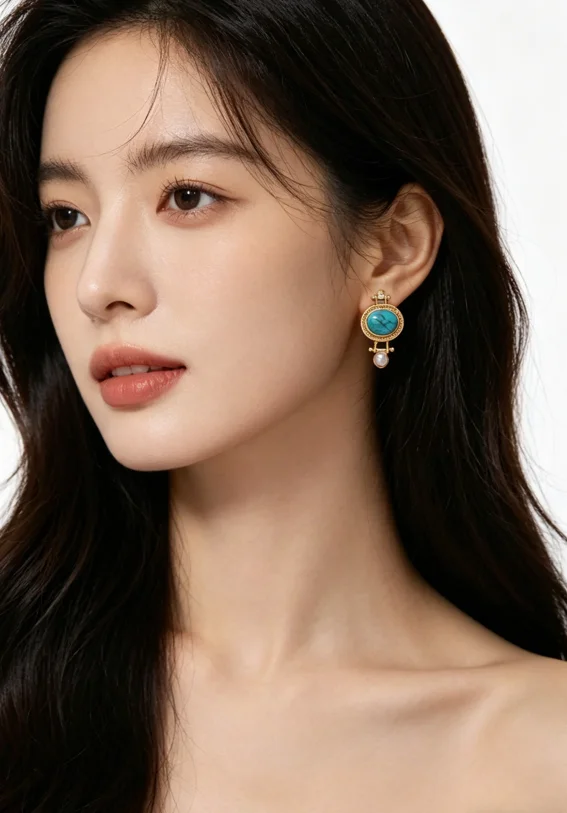 Anting-anting gantung mutiara - Ethnic Boho Fashion ulasan dan harga