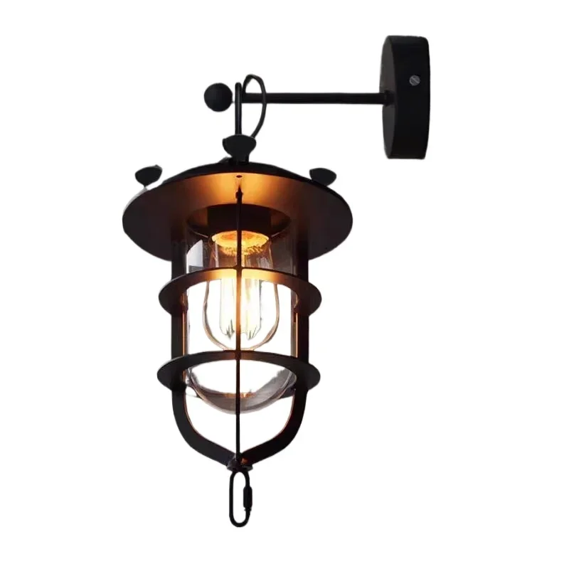 

Retro American industrial style, living room creative bar restaurant single-head dock chandelier