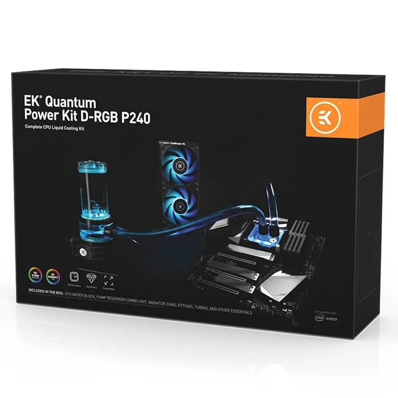 EK-Quantum Power Kit D-RGB P240/360 EKWB Split Water Cooled Set Radiator  Computer Water Cooling