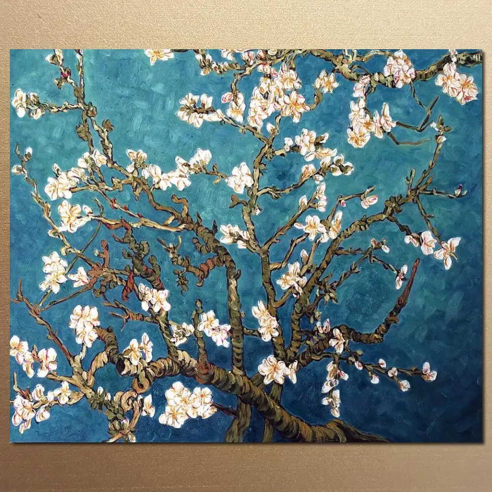 

Canvas Art Almond Blossom Vincent Van Gogh Painting Wall Picture High Quality Handmade Modern Flower Artwork for Bedroom Decor