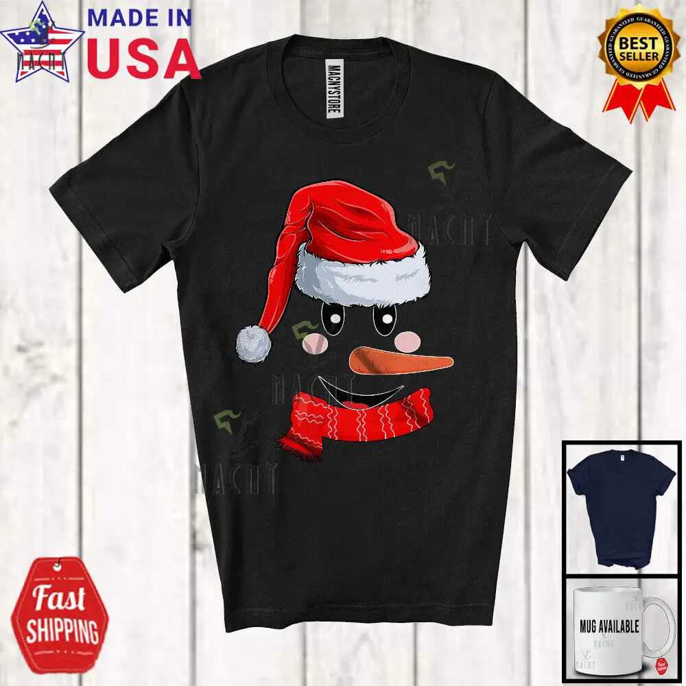 

Christmas Snowman Face; Joyful Snowman Lover; X-mas Pajama Family Group T-Shirt